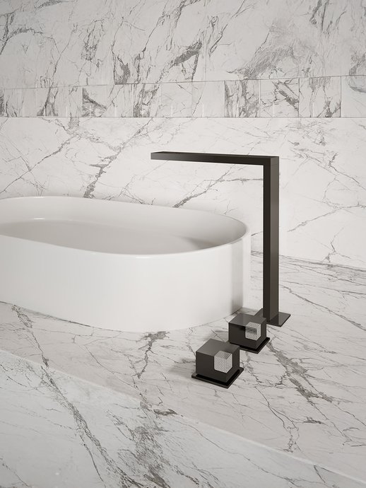 Mélangeur lavabo rehaussé O-cube