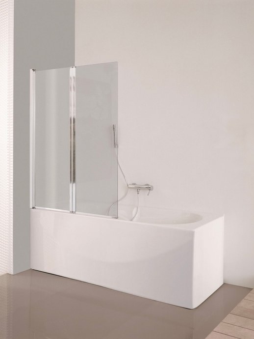 Bathtub screen Leo with bifold panel