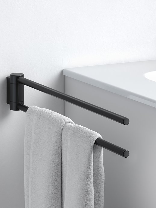 Série d'accessoires Plan : Porte-serviettes 2 bras