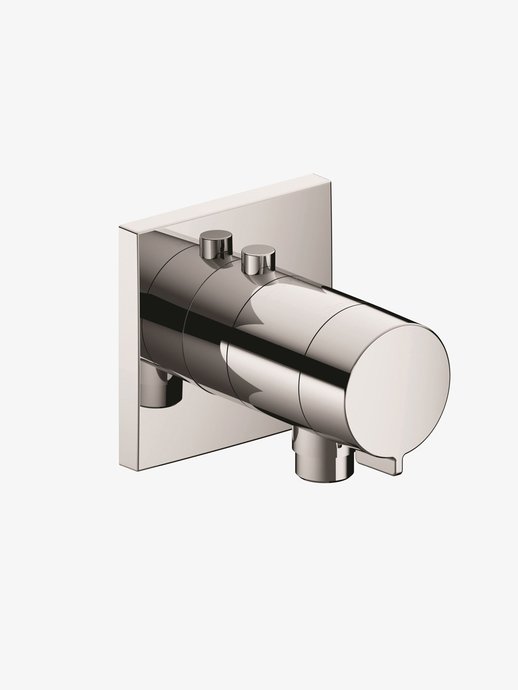 Square thermostatic shower plate