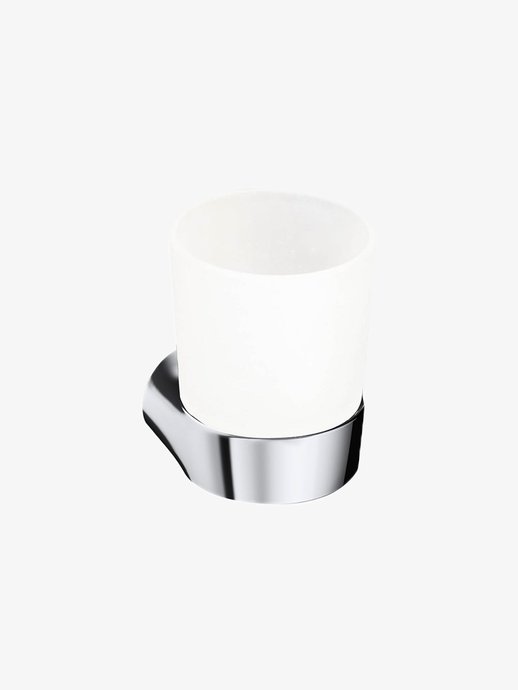 Série d'accessoires Clivia : Porte-verre avec verre satiné