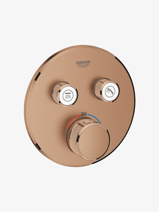 Smartcontrol 2-outlet thermostatic shower valve