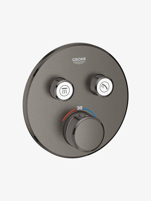 Smartcontrol 2-outlet thermostatic shower valve