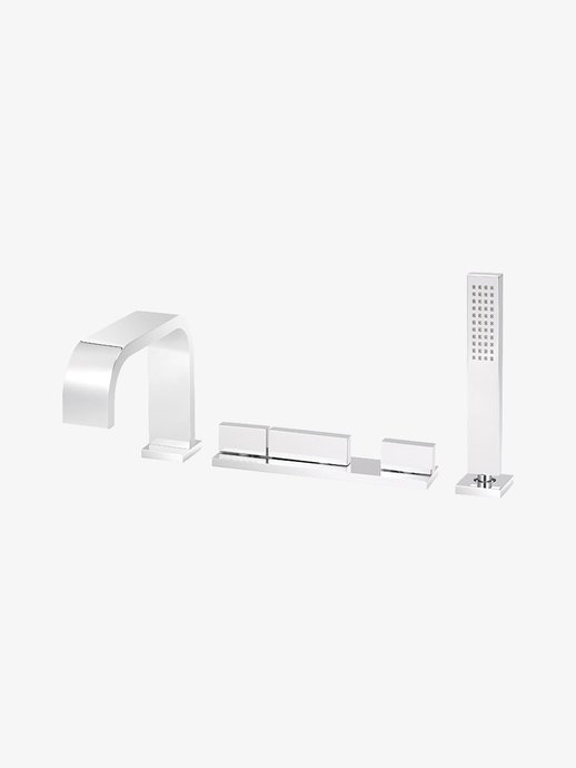 Robinet sur plage bain/douche thermostatique 5 trous Andrew