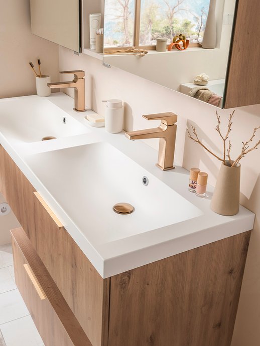 Kunstmarmer wastafelblad Osmose D-motion