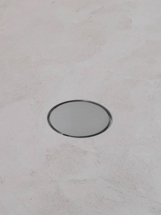 Caniveau de douche Carrodrain Liquid Disco 125 inox mat
