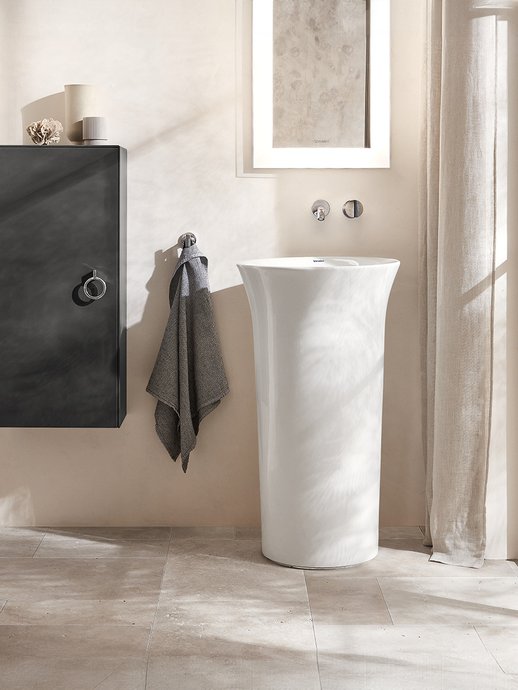 Pedestal washbasin White Tulip