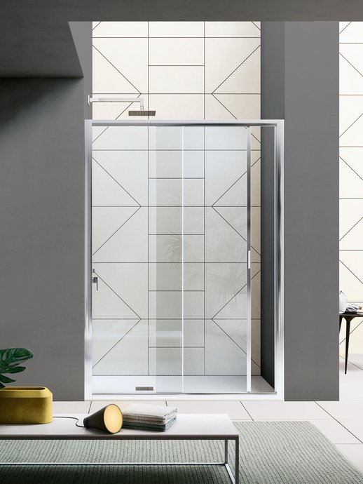 Sliding door Rapid in 2 sections for niche installation