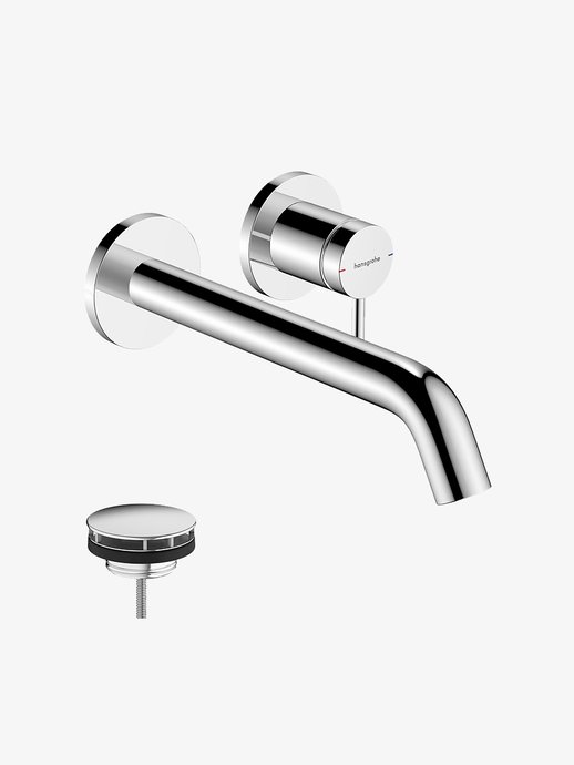 Eéngreeps wastafelmengkraan Tecturis S uitloop 22.5