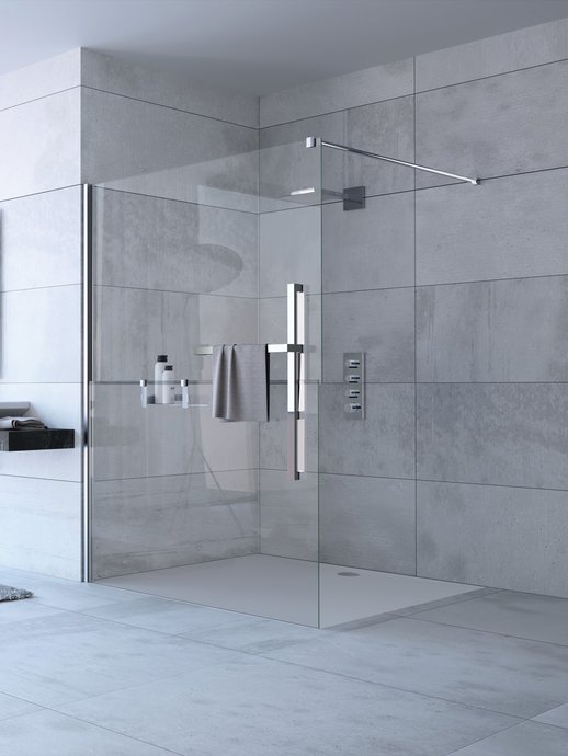Walk-in shower Duplo Pure