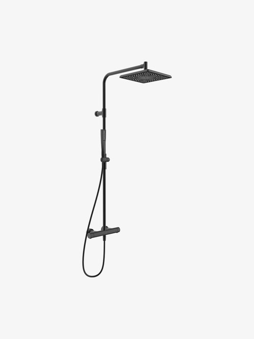 Aurelia shower column with square shower head