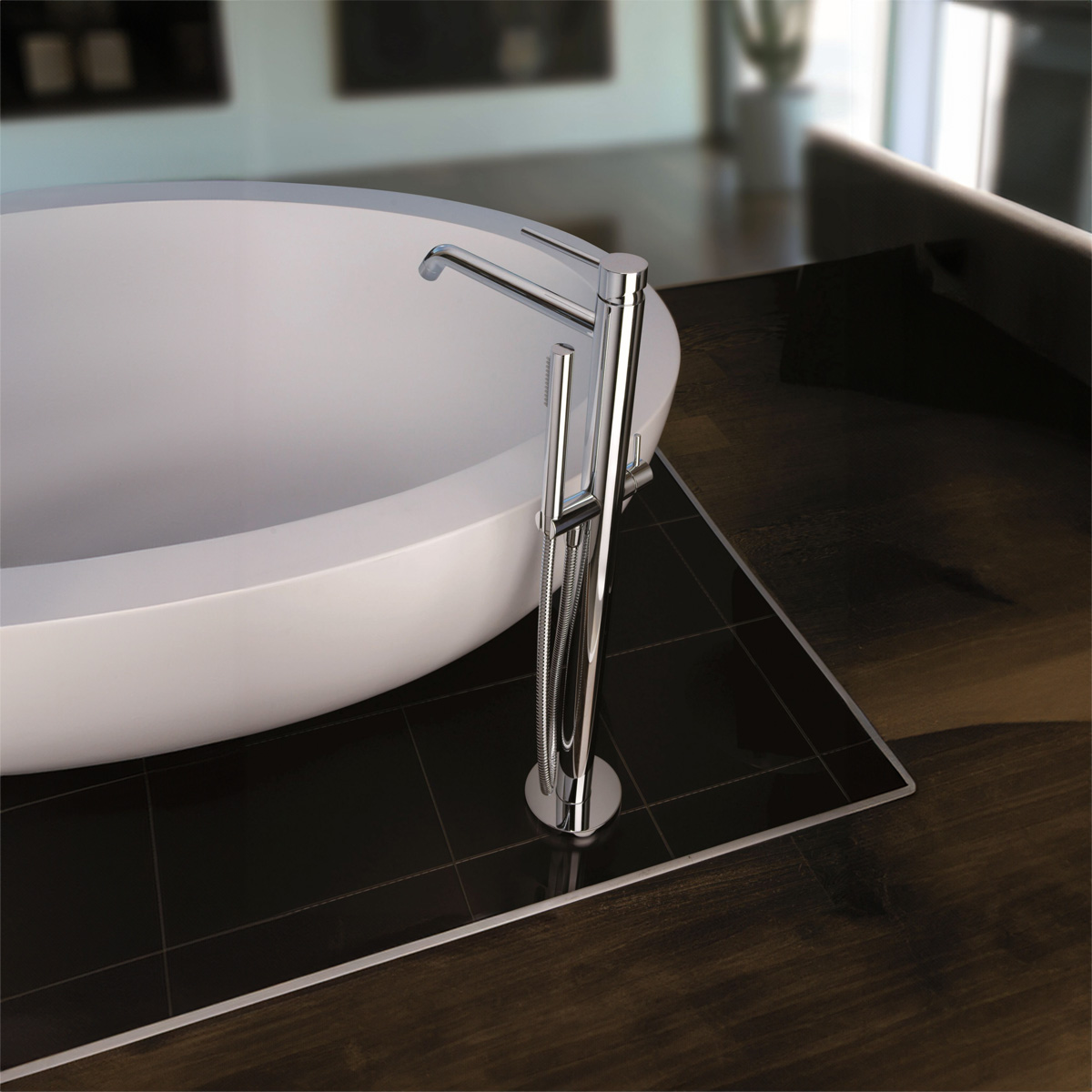 Bad/douche eengreepsmengkraan op voet Light
