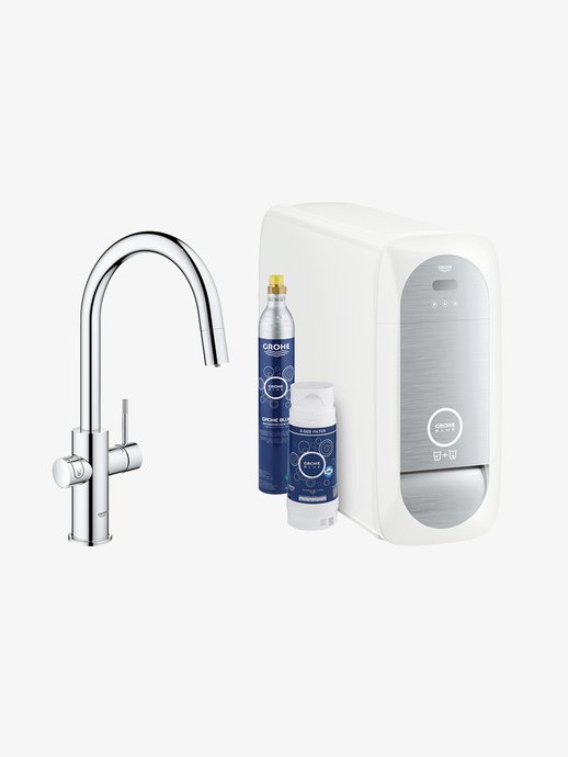 Keukenkraan Grohe Blue Home C uitloop