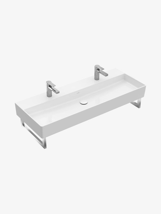 Wall-mounted washbasin Memento 2.0 - 2 holes
