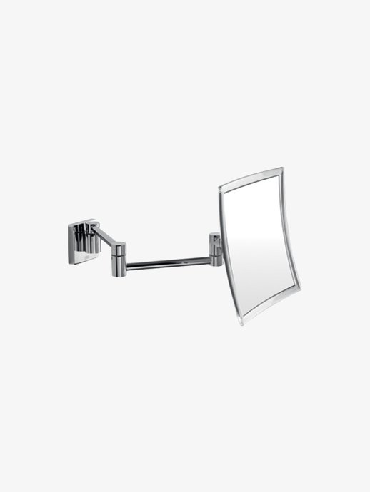 Square wall-mounted make-up mirror 2 swivel arms MyMirror
