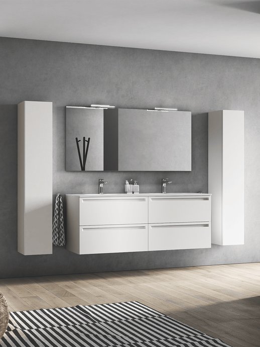 Furniture range Leo - Color matte white, width 90 cm