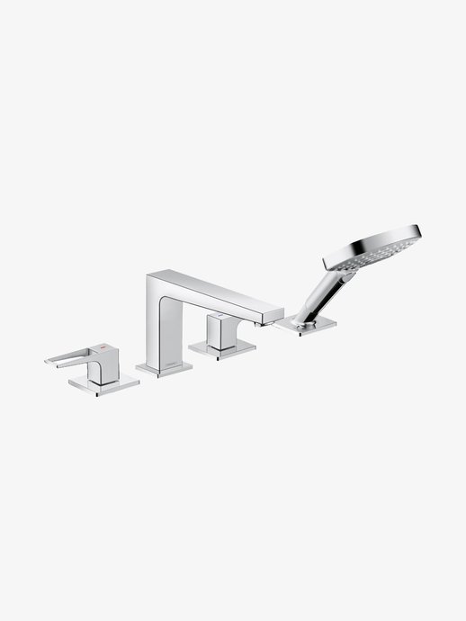 Mitigeur bain/douche 4 trous Metropol