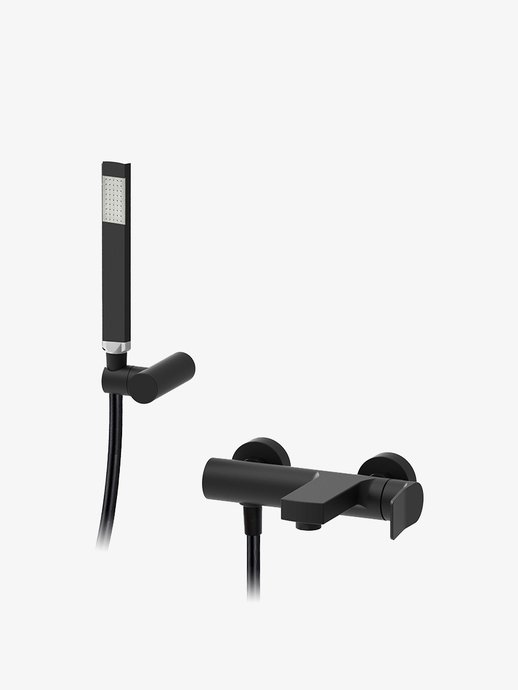 Kantelbare bad-/douchemengkraan met doucheset