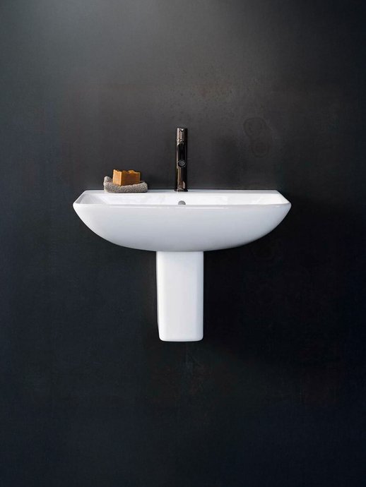 Wall-mounted washbasin ME by Starck glossy white