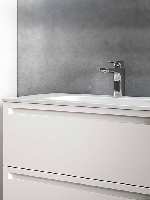 Solid matt vanity unit Leo