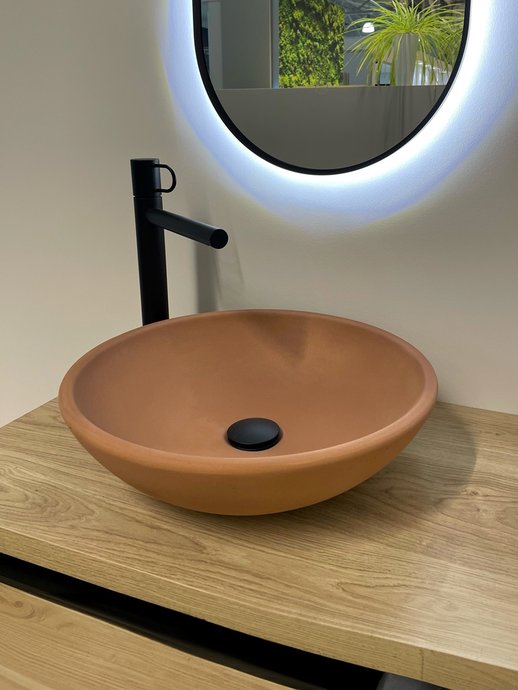 Countertop basin No Limit terracotta