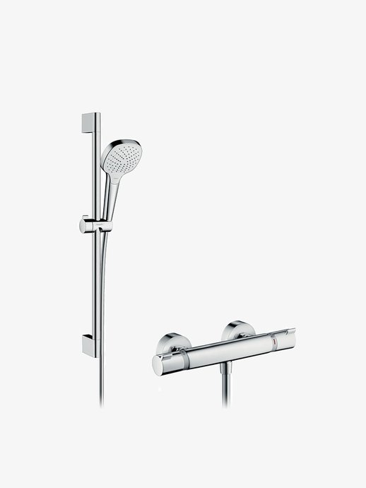 Set de douche avec mitigeur thermostatique Croma Select E Vario Combi+