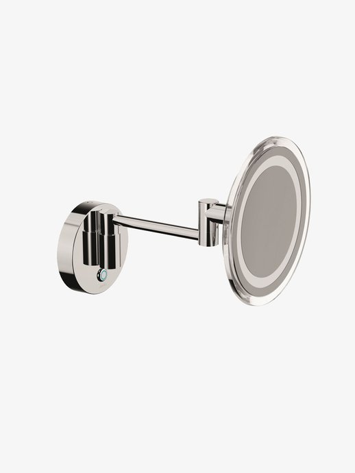 Wall-mounted make-up mirror with swivel arms and LED lighting MyMirror