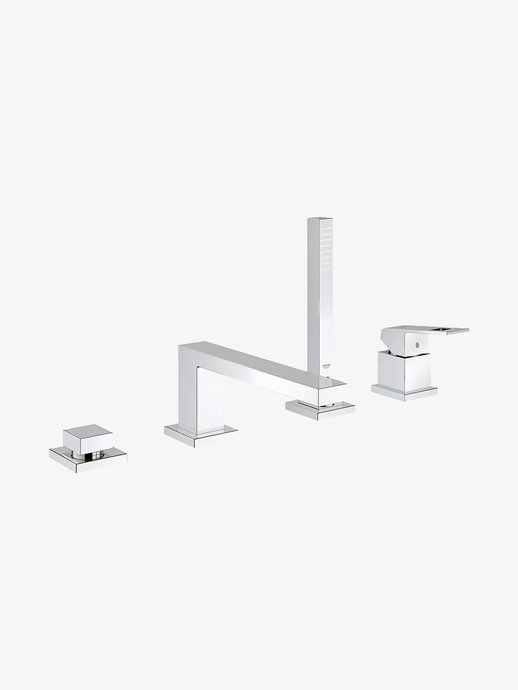 Robinet sur plage bain/douche 4 trous Eurocube