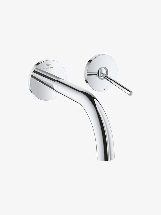 Two-hole mixer tap Atrio wall-mounted