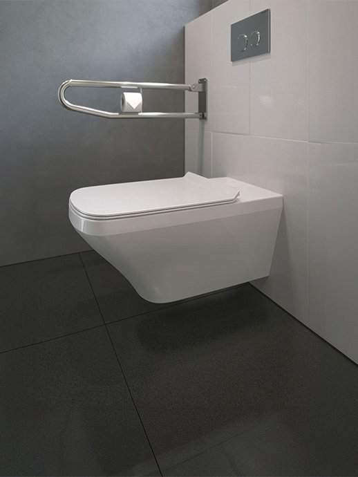 Comfort toilet, wall-mounted, Durastyle Vital Rimless