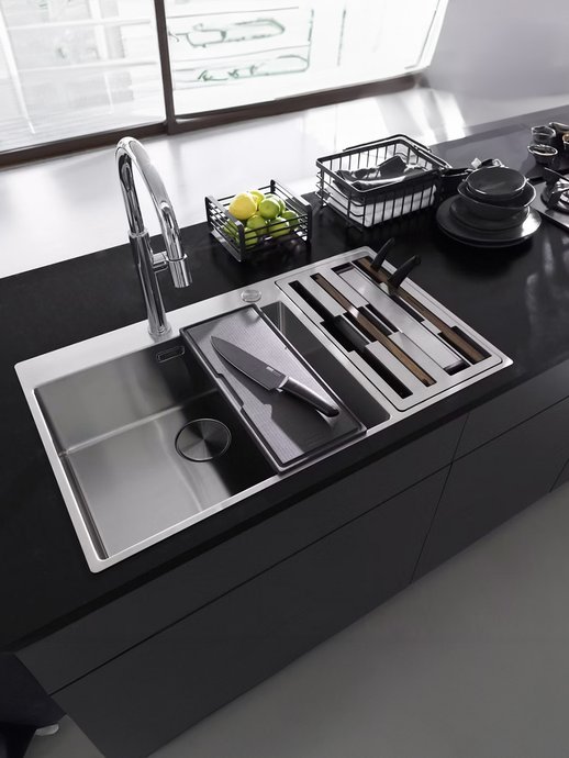 Evier à affleurer ou sous-encastrer Box Center 2.0