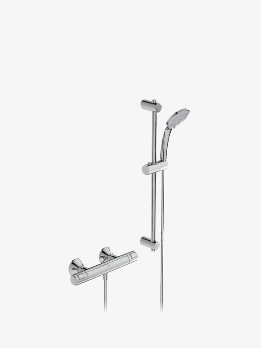 Set de douche avec mitigeur thermostatique Ceratherm T25