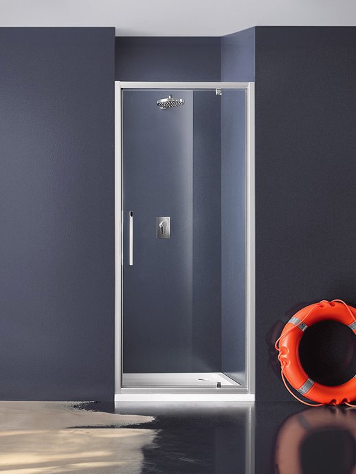 Porte pivotante désaxée Praia pour montage en niche