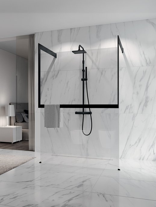 Walk-in douche Kuadra HF Frame