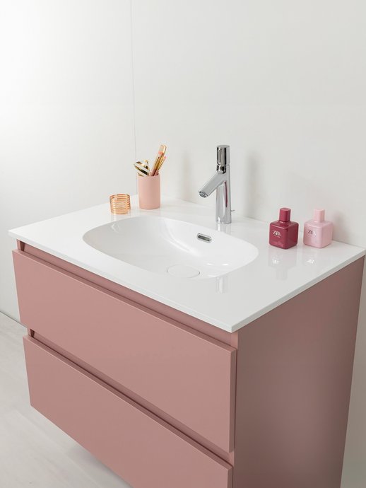 Gegoten wastafelblad Intuitive - ovale waskom
