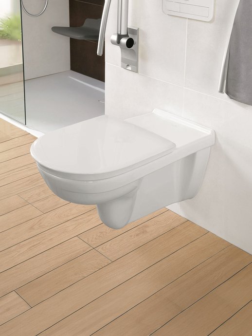 Comfort toilet, wall-mounted, ViCare DirectFlush