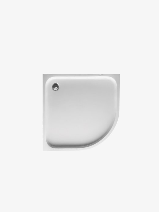 Shower tray D-code 1/4 round