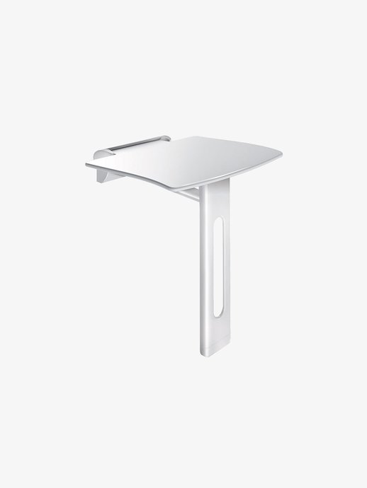 Grab bars & folding seats : Fold-up shower seat with foot