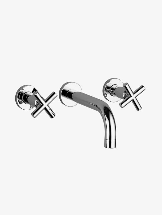 Three-hole wall-mounted mixer tap Tara