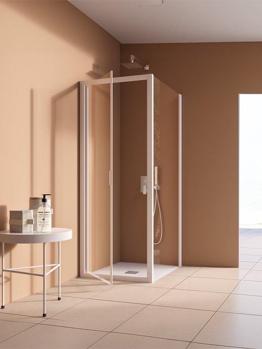 Hinged door Rapid for niche or corner installation