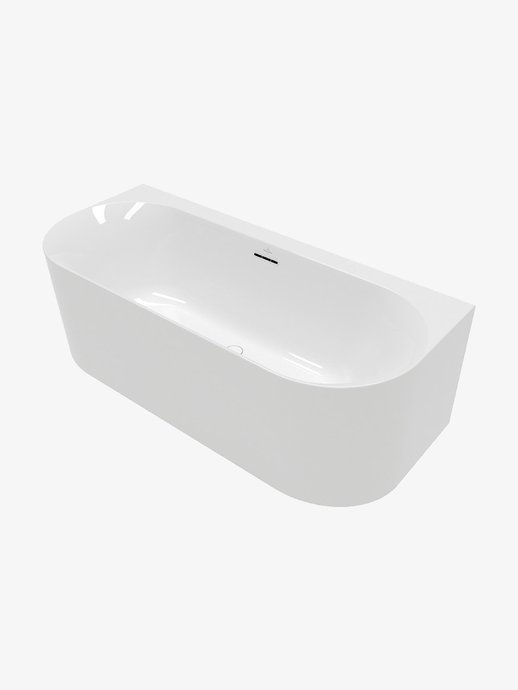 Back-to-wall bathtub Loop & Friends Duo