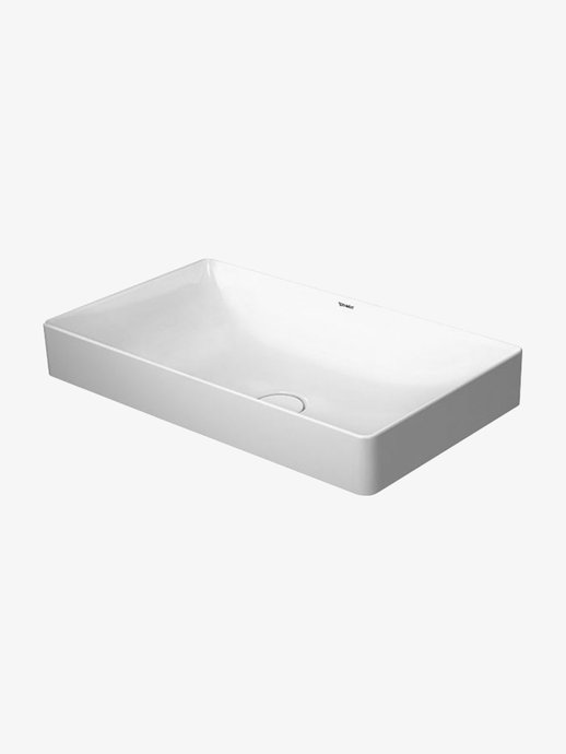 Countertop basin DuraSquare without tap deck