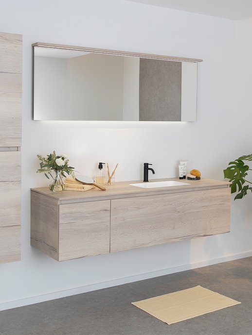 Furniture range Nature - White Halifax oak, L. 140 cm