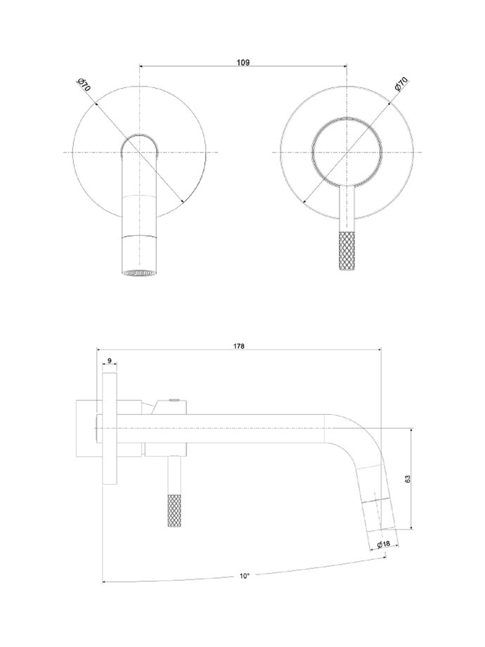 Mitigeur lavabo encastré Paffoni Filo