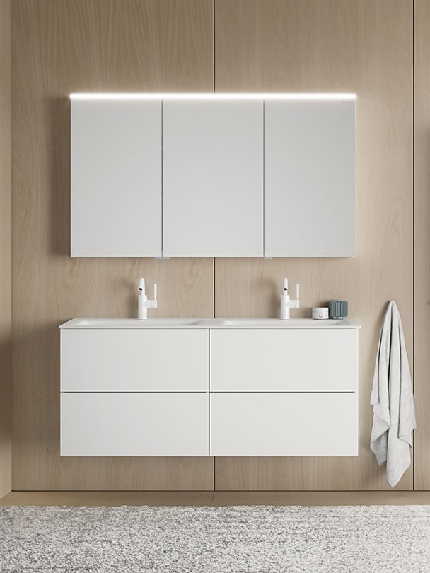 meuble de salle de bain coffee, coloris blanc