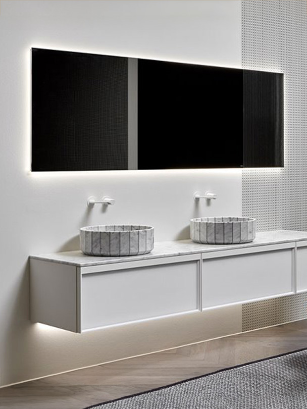 Bemade Bathroom Furniture, Wood and Black Color