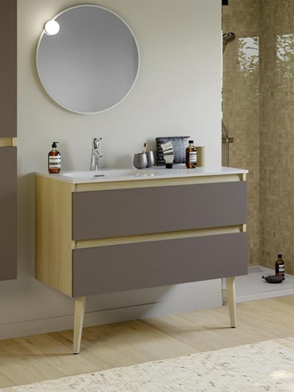 Intuitive Bathroom Furniture by Delpha, Matte White Color