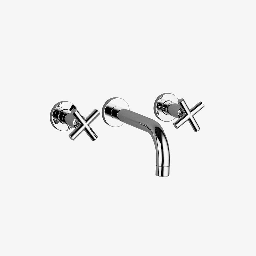 Three-hole wall-mounted mixer tap Tara
