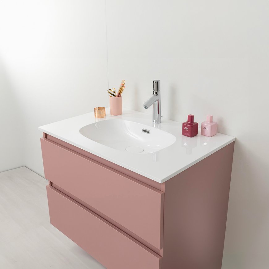 Gegoten wastafelblad Intuitive - ovale waskom