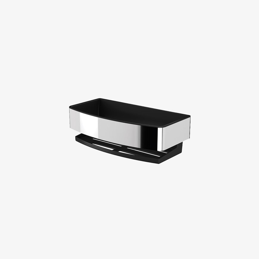 Accessoire de douche : panier porte-savon rectangulaire